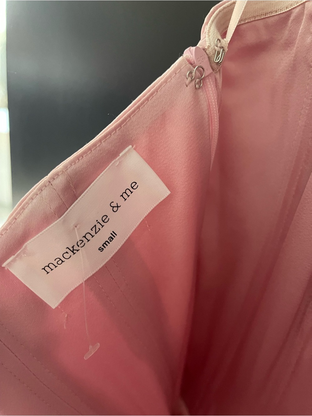Light Pink Spaghetti Strap Babydoll Dress - Picture 4 of 4